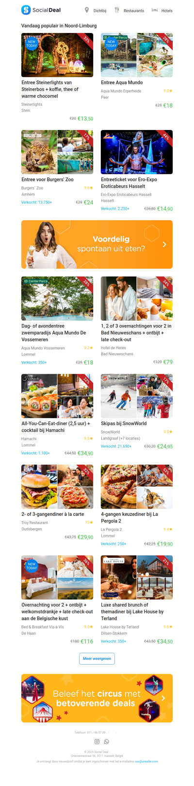 Entree Steinerlights van Steinerbos + koffie, thee of warme chocomel | Entree Aqua Mundo