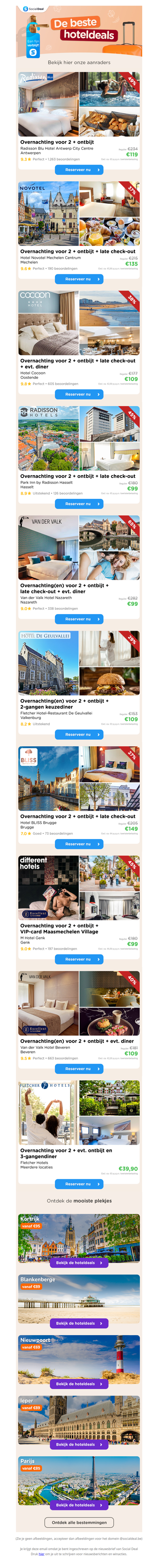 🏨🎅 Ontdek de mooiste bestemmingen met 50% korting tijdens de kerstvakantie. 🎄