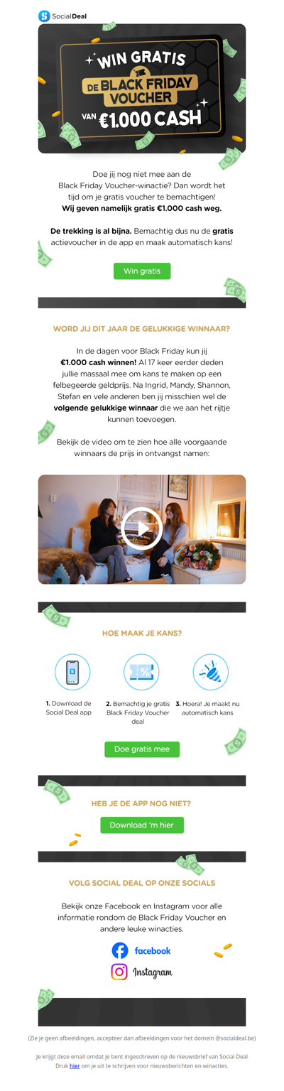 💰 Reminder: win €1.000 cash! Maak gratis kans op de Black Friday Voucher 🖤