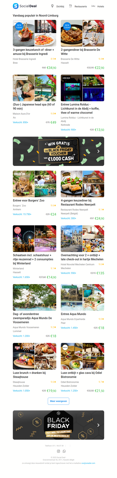 3-gangen keuzelunch of -diner + amuse bij Brasserie Ingredi | 2-gangendiner bij Brasserie De Witte