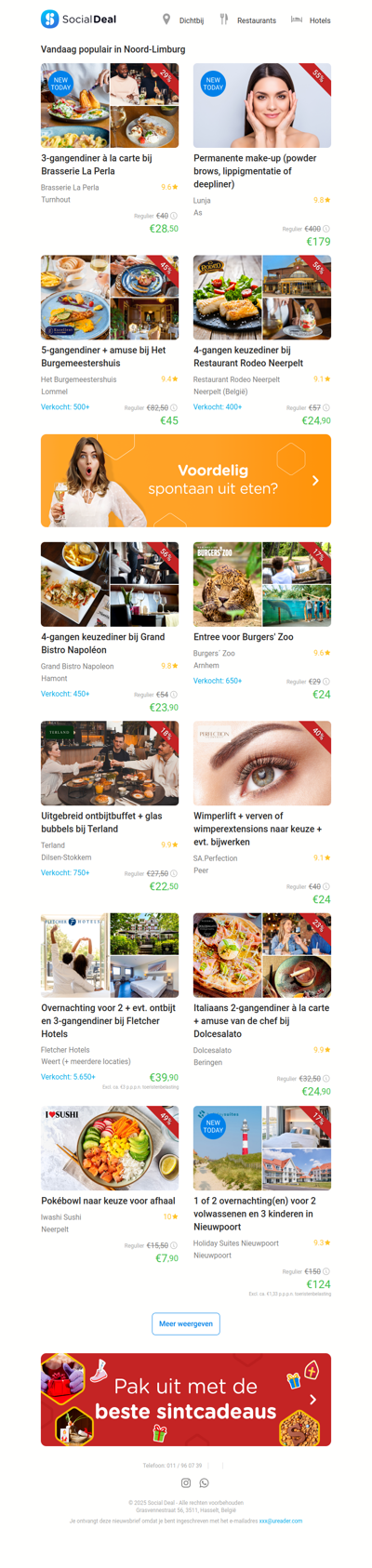 3-gangendiner à la carte bij Brasserie La Perla | Permanente make-up (powder brows, lippigmentatie of deepliner)