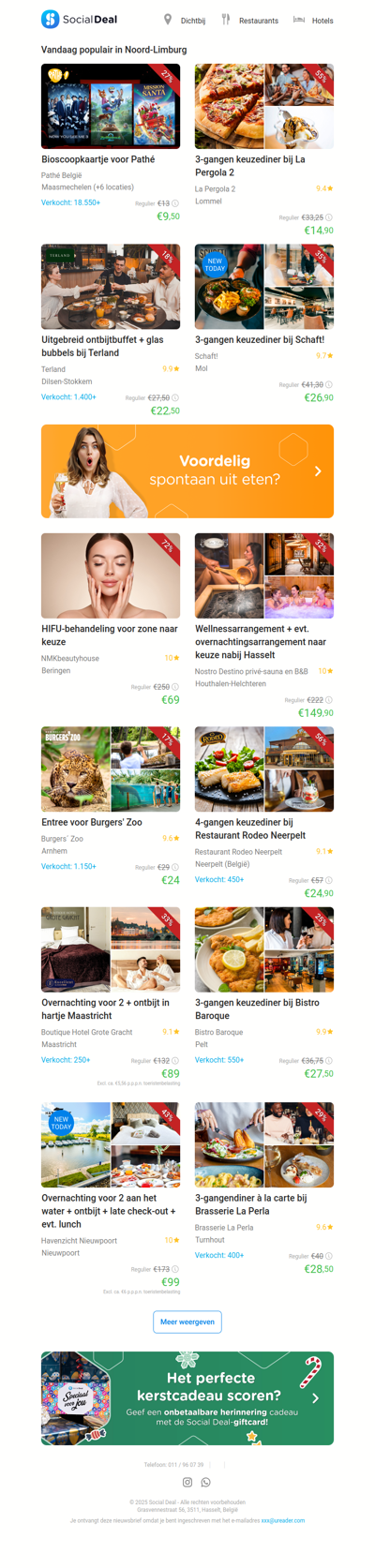 Bioscoopkaartje voor Pathé | 3-gangen keuzediner bij La Pergola 2