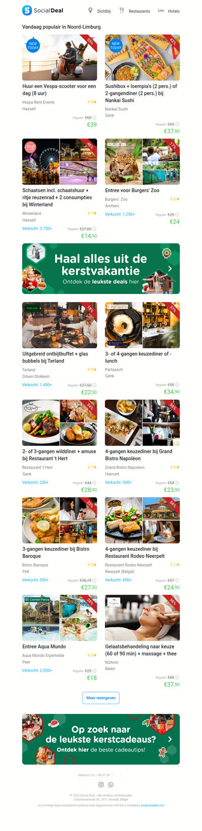 Huur een Vespa-scooter voor een dag (8 uur) | Sushibox + loempia's (2 pers.) of 2-gangendiner (2 pers.) bij Nankai Sushi