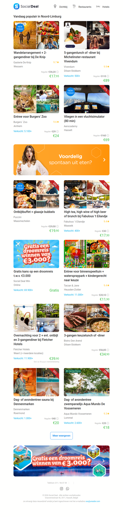 Wandelarrangement + 2-gangendiner bij De Knip | 5-gangenlunch of -diner bij Michelinster-restaurant Vivendum