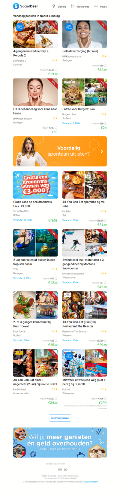 4-gangen keuzediner bij La Pergola 2 | Gelaatsverzorging (60 min)