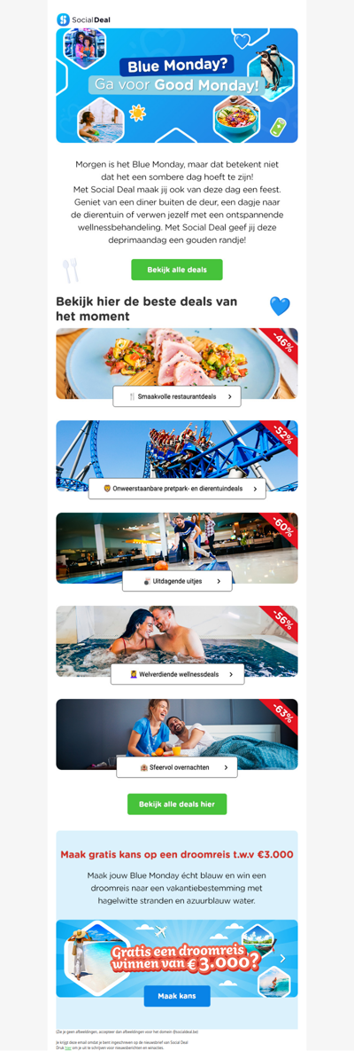 😄 Blue Monday? Ga voor Good Monday. 💙