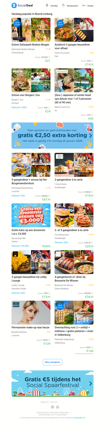 Entree Safaripark Beekse Bergen | Aziatisch 2-gangen keuzediner voor afhaal