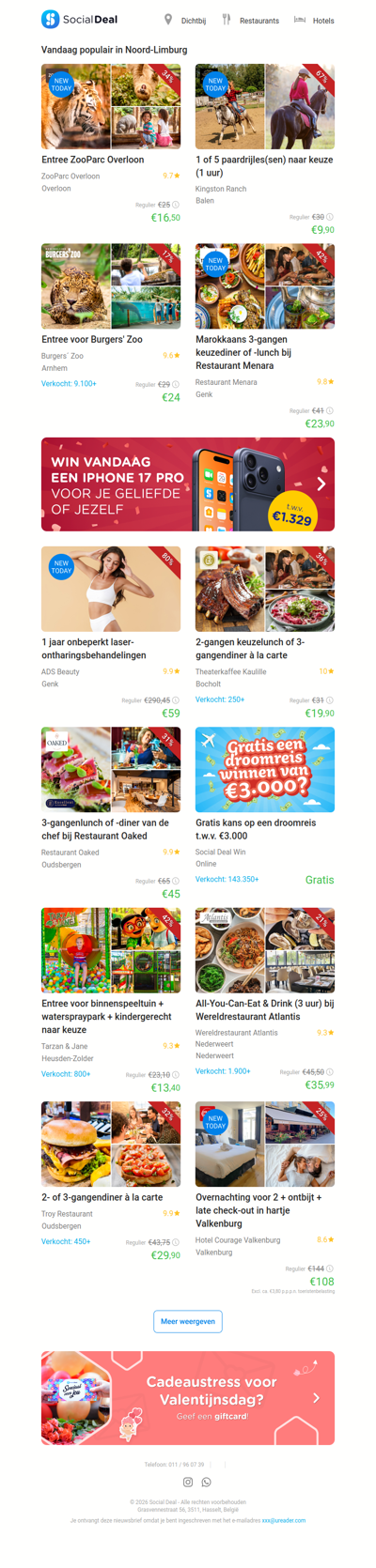 Entree ZooParc Overloon | 1 of 5 paardrijles(sen) naar keuze (1 uur)