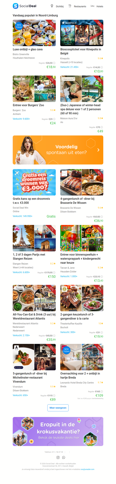 Luxe ontbijt + glas cava | Bioscoopticket voor Kinepolis in België