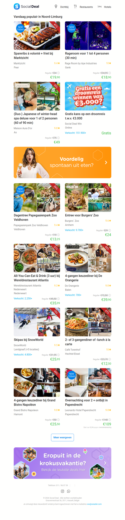 Spareribs à volonté + friet bij Marktzicht | Rageroom voor 1 tot 4 personen (30 min)