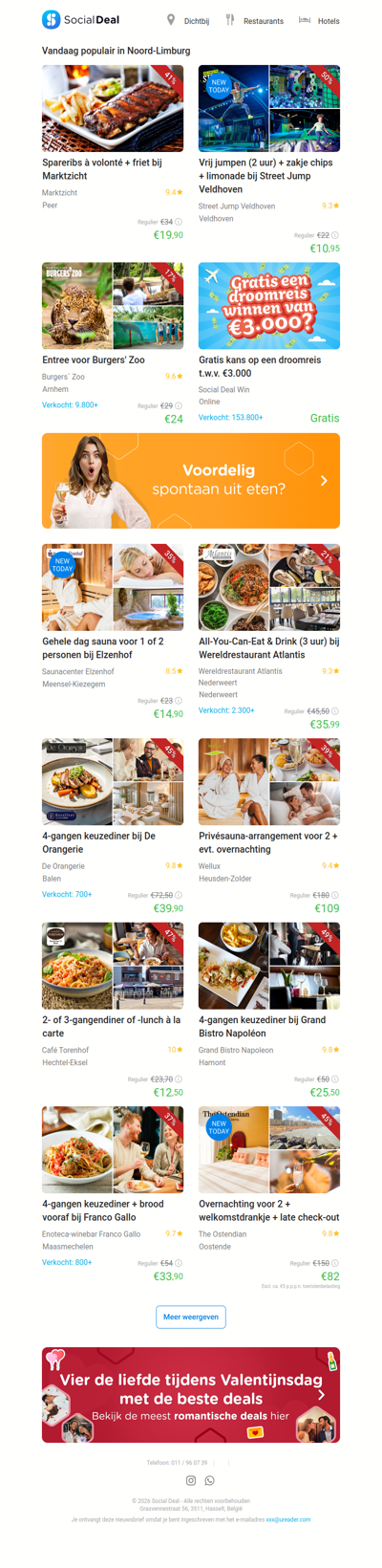 Vrij jumpen (2 uur) + zakje chips + limonade bij Street Jump Veldhoven | Spareribs à volonté + friet bij Marktzicht