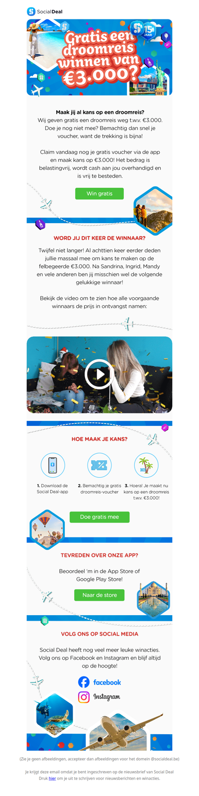🌴 Reminder: jouw kans om een droomreis te winnen! 💰
