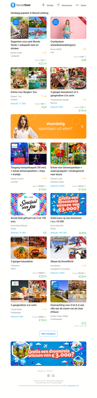 Dagentree voor park Mondo Verde + onbeperkt eten en drinken | Cryolipolyse-afslankbehandeling(en)