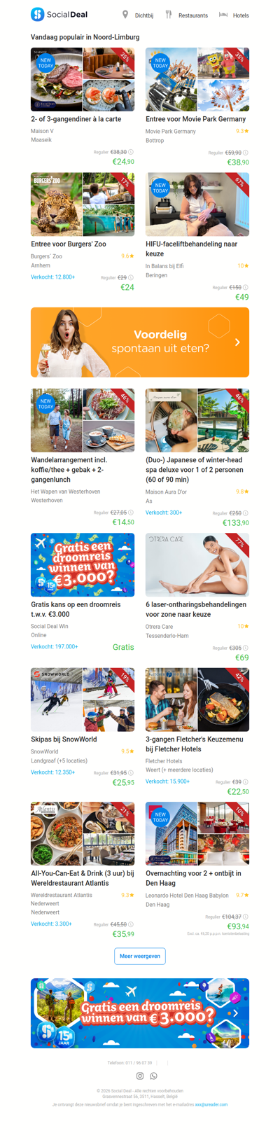 2- of 3-gangendiner à la carte | Entree voor Movie Park Germany