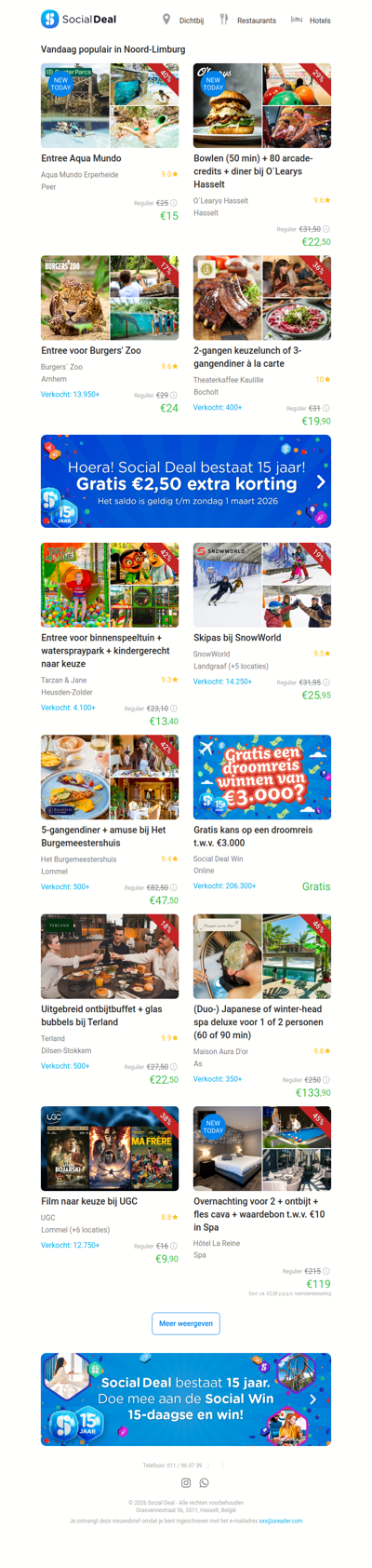 Entree Aqua Mundo | Bowlen (50 min) + 80 arcade-credits + diner bij O´Learys Hasselt