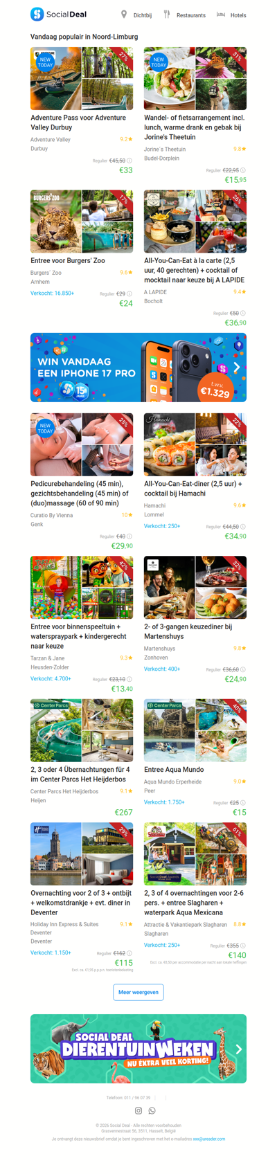 Adventure Pass voor Adventure Valley Durbuy | Wandel- of fietsarrangement incl. lunch, warme drank en gebak bij Jorine's Theetuin