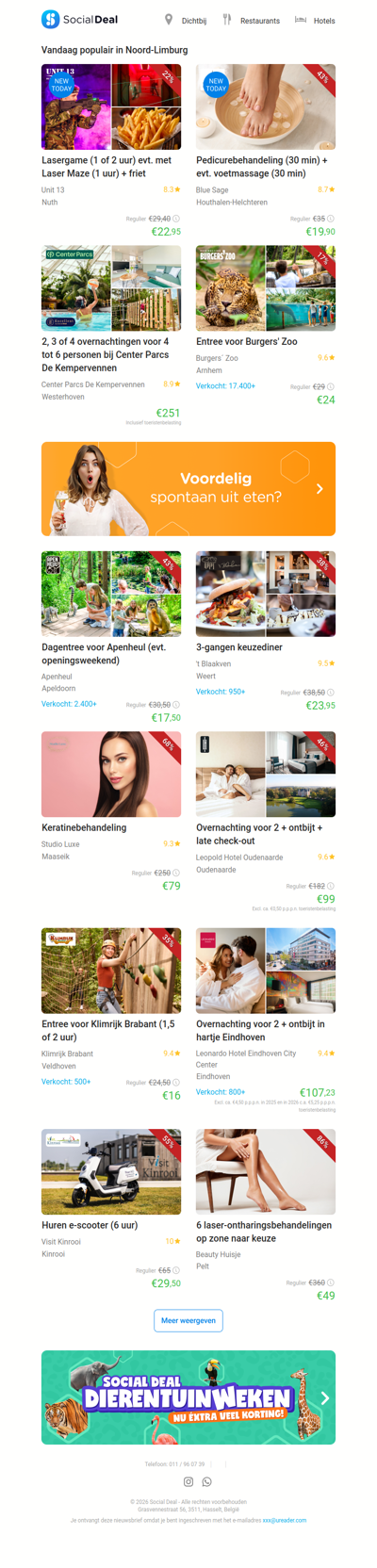 Lasergame (1 of 2 uur) evt. met Laser Maze (1 uur) + friet | Pedicurebehandeling (30 min) + evt. voetmassage (30 min)