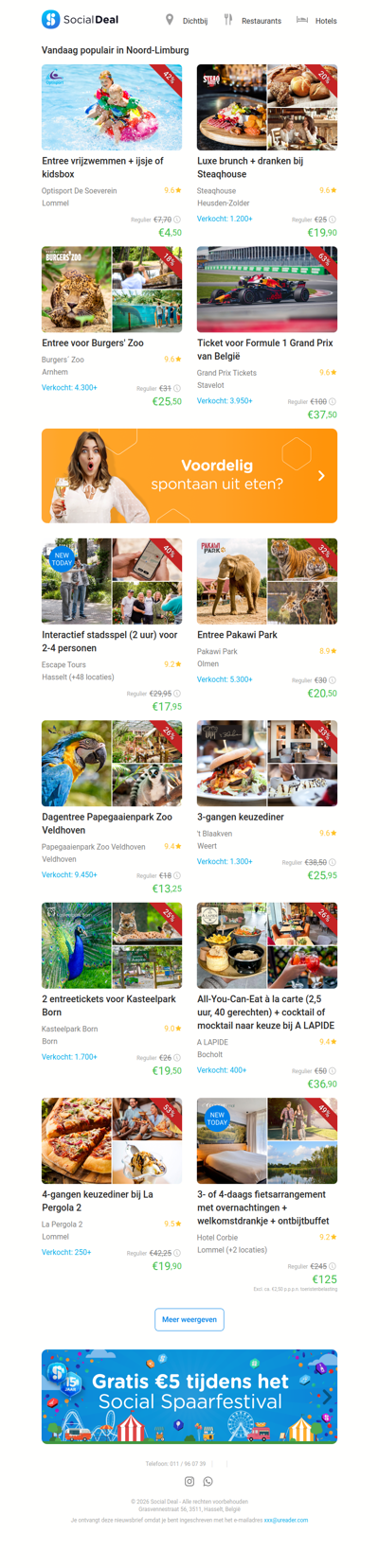 Entree vrijzwemmen + ijsje of kidsbox | Luxe brunch + dranken bij Steaqhouse