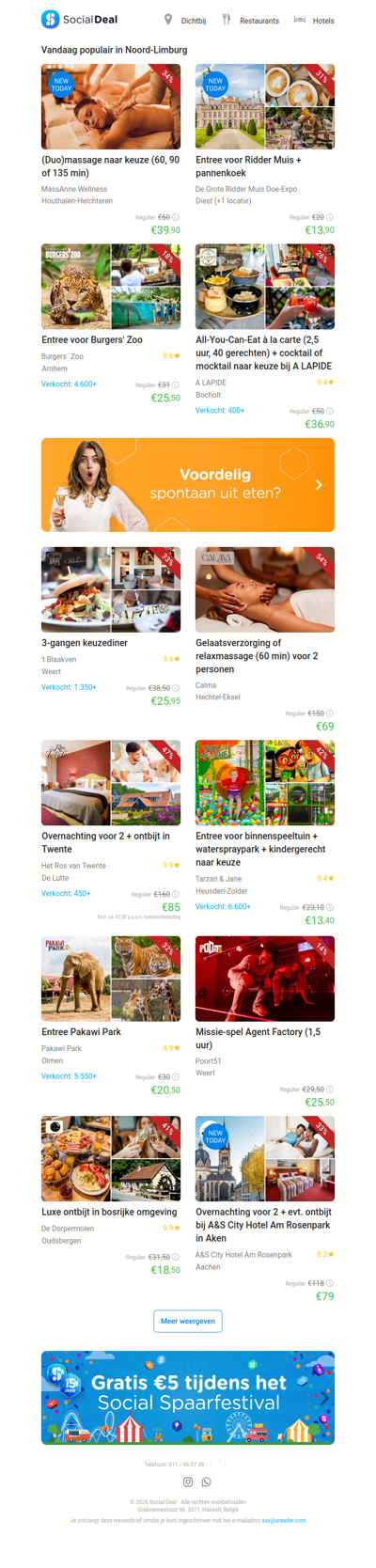 (Duo)massage naar keuze (60, 90 of 135 min) | Entree voor Ridder Muis + pannenkoek