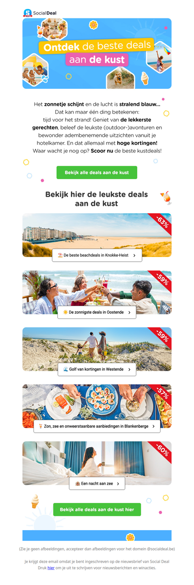 Laat dat lekkere weer maar komen ☀️ Ontdek de beste deals met hoge korting! ⛱️🌊