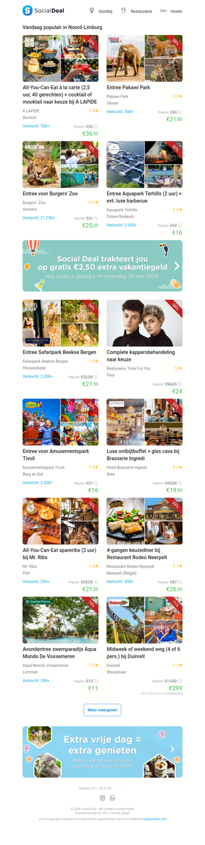 All-You-Can-Eat à la carte (2,5 uur, 40 gerechten) + cocktail of mocktail naar keuze bij A LAPIDE | Entree Pakawi Park