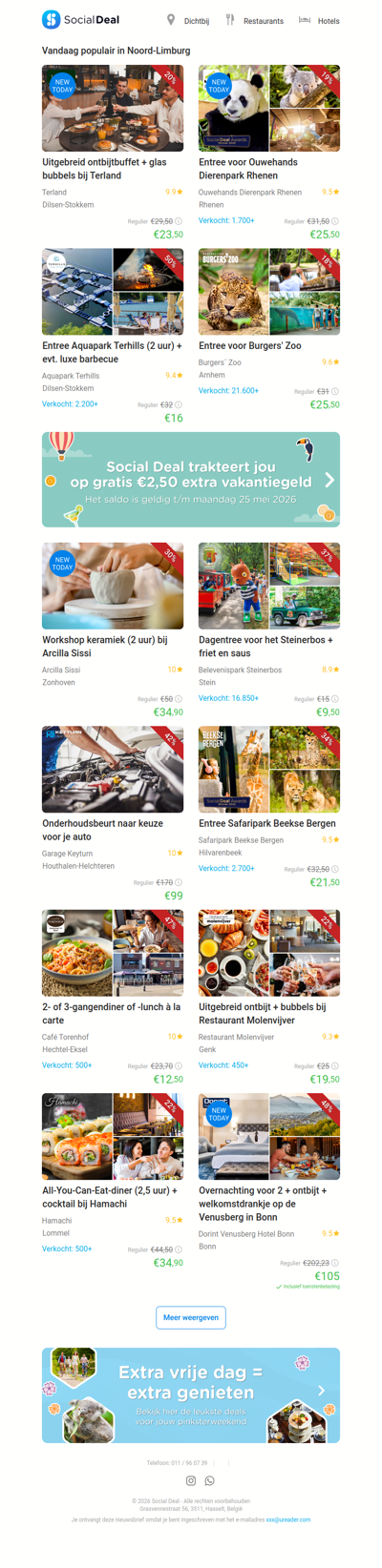 Uitgebreid ontbijtbuffet + glas bubbels bij Terland | Entree voor Ouwehands Dierenpark Rhenen