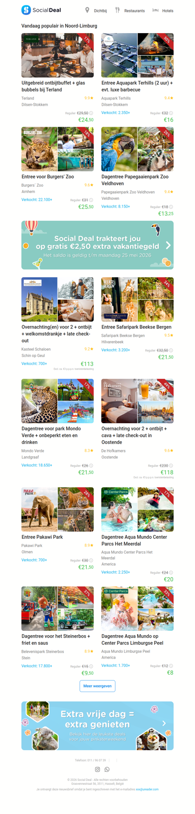 Uitgebreid ontbijtbuffet + glas bubbels bij Terland | Entree Aquapark Terhills (2 uur) + evt. luxe barbecue