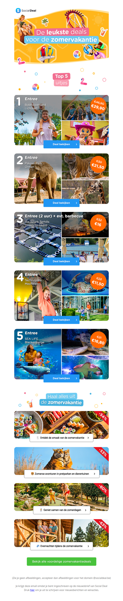 Op zoek naar inspiratie voor de zomervakantie? 🌞 Bekijk de beste zomerdeals en trek er voordelig opuit! 🎢😍