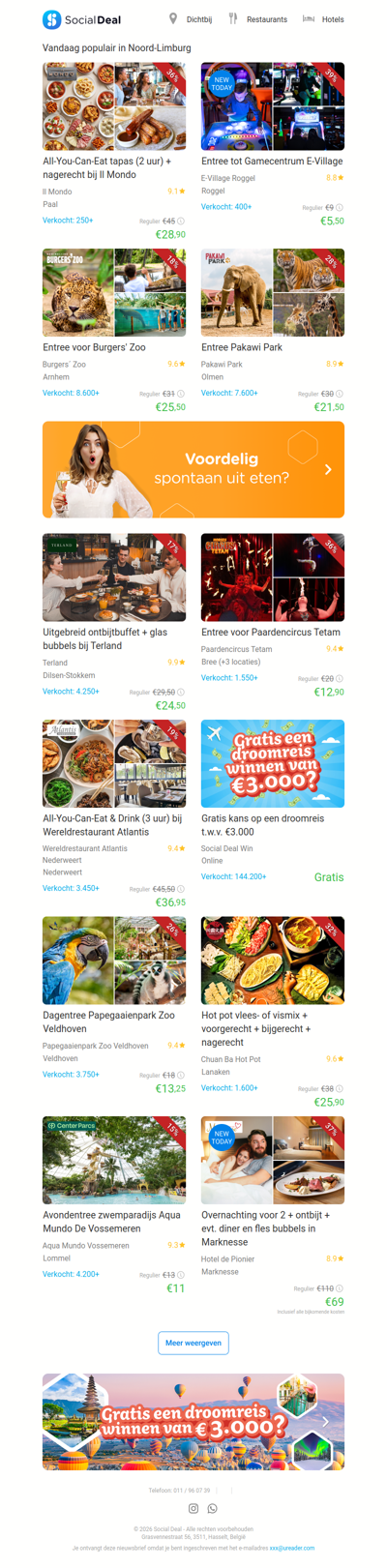 Entree tot Gamecentrum E-Village | All-You-Can-Eat tapas (2 uur) + nagerecht bij Il Mondo
