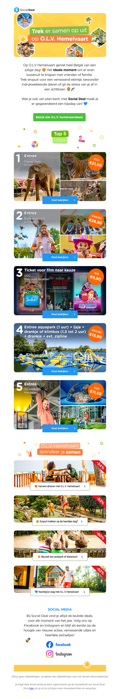 Nog geen plannen voor het weekend? Ontdek de beste deals 😍🌞