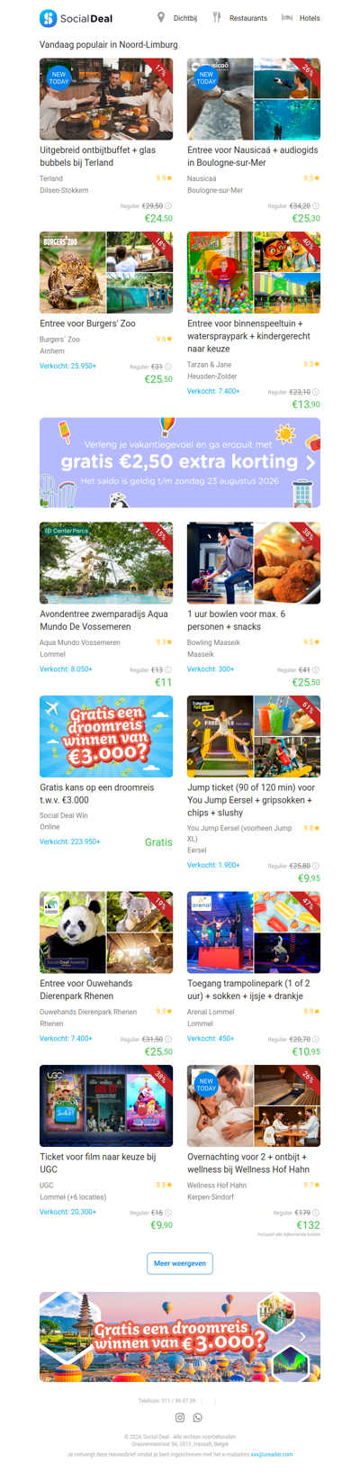 Uitgebreid ontbijtbuffet + glas bubbels bij Terland | Entree voor Nausicaá + audiogids in Boulogne-sur-Mer