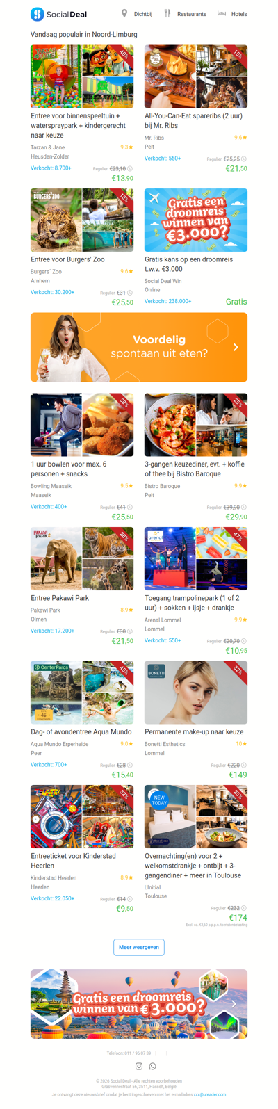 Entree voor binnenspeeltuin + waterspraypark + kindergerecht naar keuze | All-You-Can-Eat spareribs (2 uur) bij Mr. Ribs