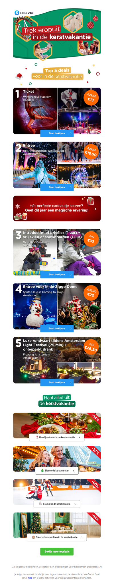 🎄 Op zoek naar inspiratie voor in de kerstvakantie? Bekijk de beste kerstdeals en trek eropuit!