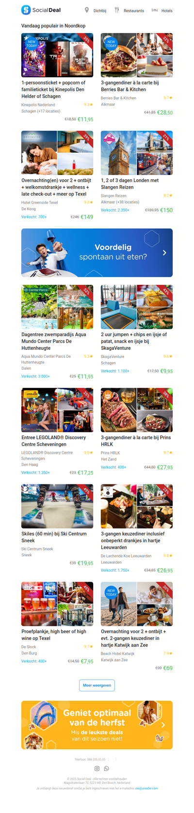 1-persoonsticket + popcorn of familieticket bij Kinepolis Den Helder of Schagen | 3-gangendiner à la carte bij Berries Bar & Kitchen