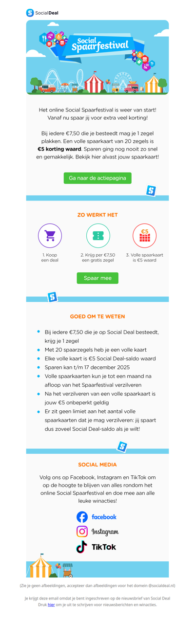 🎈💰 Spaar voor extra veel korting tijdens het Social Spaarfestival!