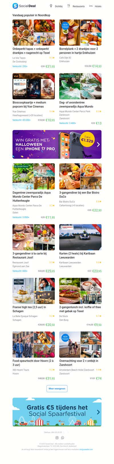 Borrelplank + 2 drankjes voor 2 personen in hartje Enkhuizen | Onbeperkt tapas + onbeperkt drankjes + nagerecht op Texel