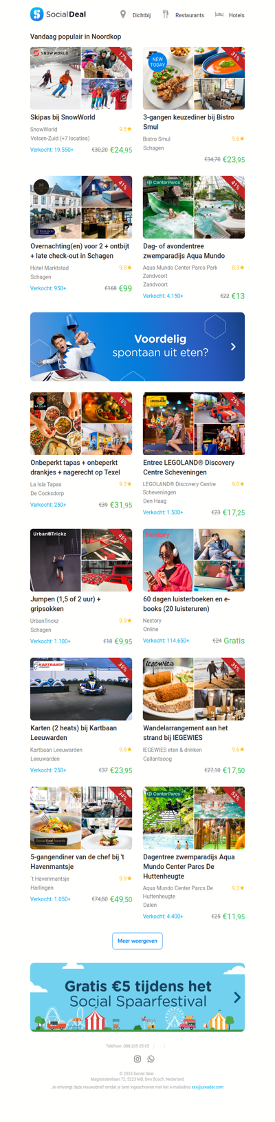 3-gangen keuzediner bij Bistro Smul | Skipas bij SnowWorld