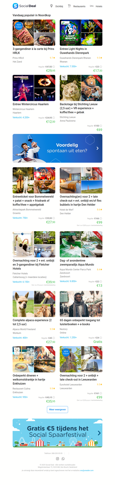 3-gangendiner à la carte bij Prins HRLK | Entree Light Nights in Ouwehands Dierenpark