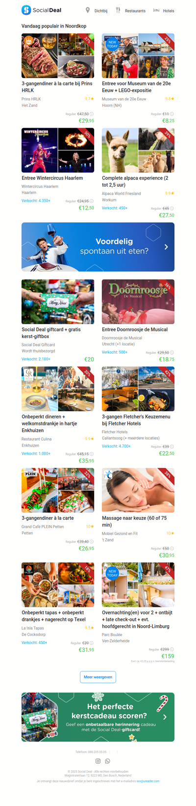 Entree voor Museum van de 20e Eeuw + LEGO-expositie | 3-gangendiner à la carte bij Prins HRLK