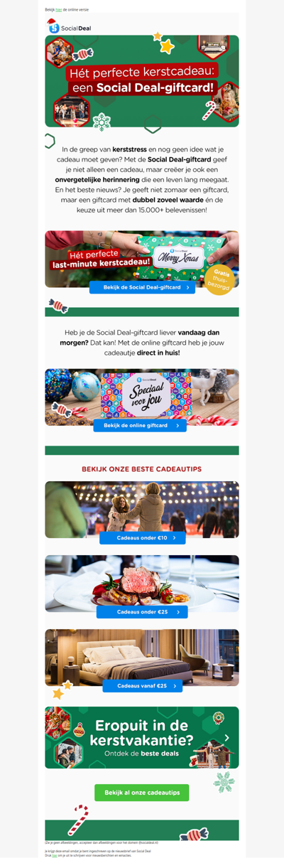 🎄 Last minute hét perfecte kerstcadeautje scoren?