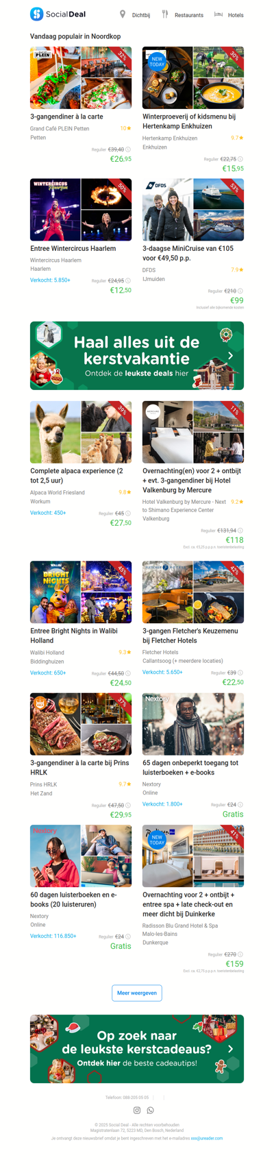 Winterproeverij of kidsmenu bij Hertenkamp Enkhuizen | 3-gangendiner à la carte