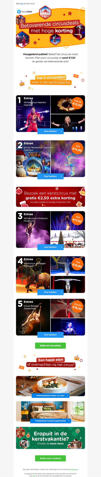 Ontdek de meest betoverende kerstcircussen met hoge korting 🎪✨