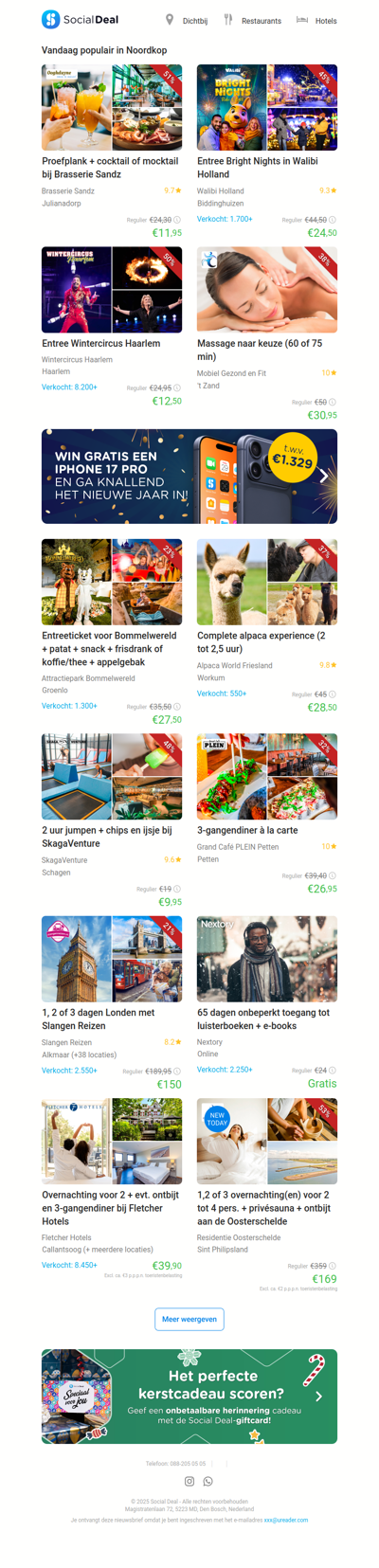 Proefplank + cocktail of mocktail bij Brasserie Sandz | Entree Bright Nights in Walibi Holland