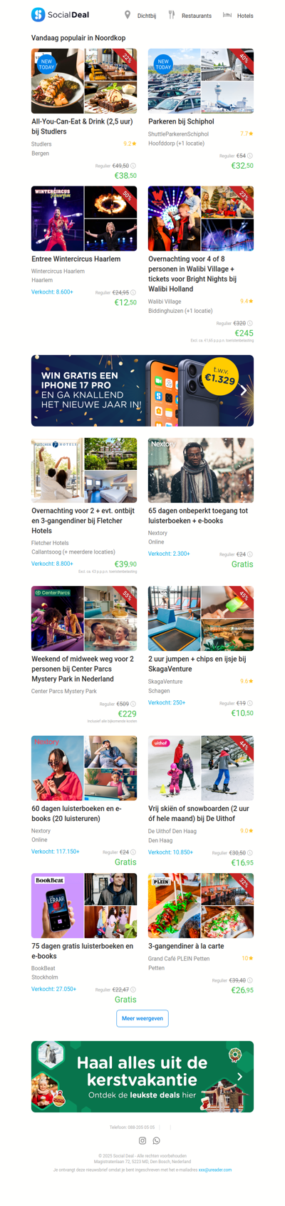 All-You-Can-Eat & Drink (2,5 uur) bij Studlers | Parkeren bij Schiphol