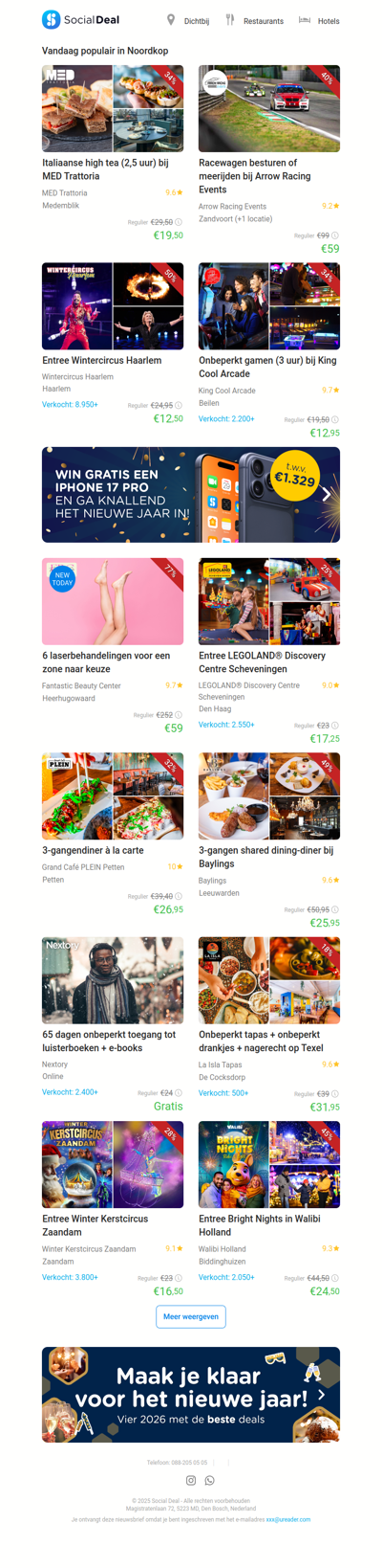 Italiaanse high tea (2,5 uur) bij MED Trattoria | Racewagen besturen of meerijden bij Arrow Racing Events