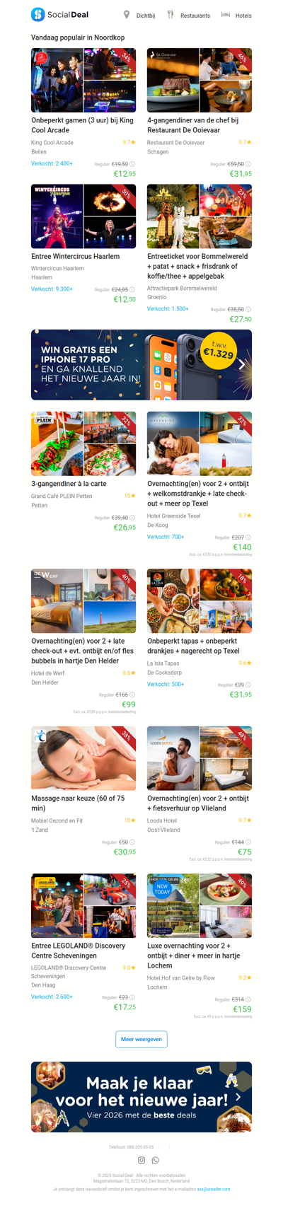 Onbeperkt gamen (3 uur) bij King Cool Arcade | 4-gangendiner van de chef bij Restaurant De Ooievaar