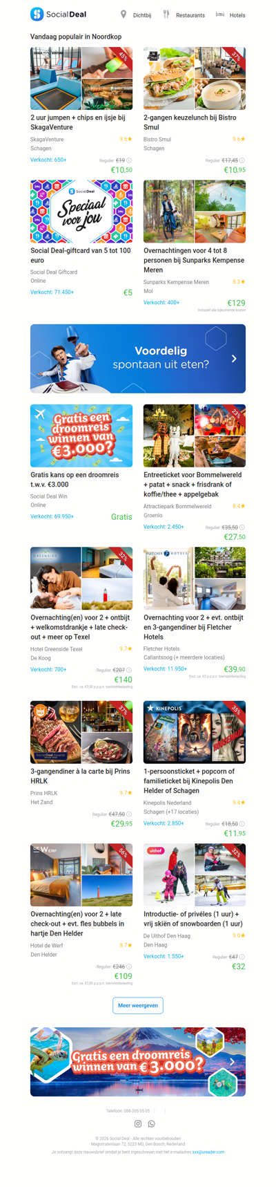 2 uur jumpen + chips en ijsje bij SkagaVenture | 2-gangen keuzelunch bij Bistro Smul