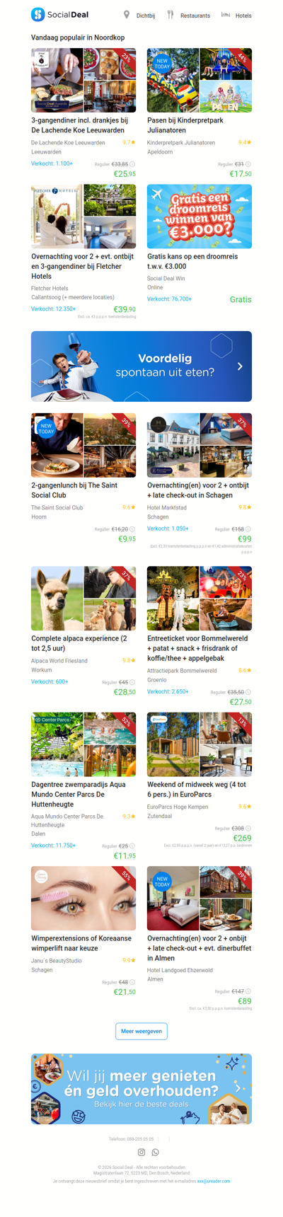 Pasen bij Kinderpretpark Julianatoren | 3-gangendiner incl. drankjes bij De Lachende Koe Leeuwarden