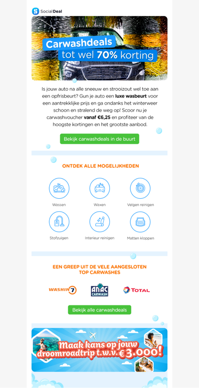 🚗❄️ Weg met winterse aanslag: carwashdeals vanaf €6,25