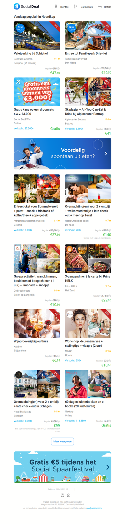 Valetparking bij Schiphol | Entree tot Familiepark Drievliet